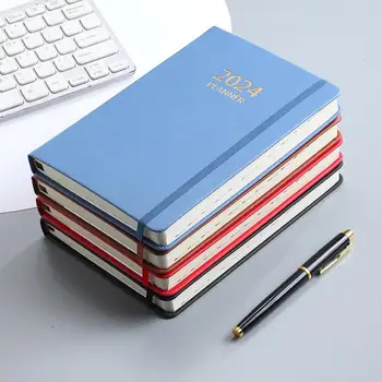 2024 A5 Program Plánovač Notebook Diár Týždenný Plánovač Anglický Plány Vestník Notebooky Pre Školy Stationery Office