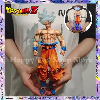 32 cm Dragon Ball Z Ultra Inštinkt Goku Obrázok Gk Anime Obrázok Veľké Svietiace PVC Zberateľskú Model Sochy Bábiky Hračky Dary