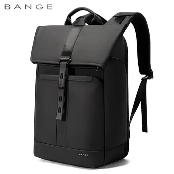BANGE 15.6-palcový notebook podnikanie Mužov batoh vodotesný, multi priestoru travel bag Black batoh vhodný pre mužov a ženy