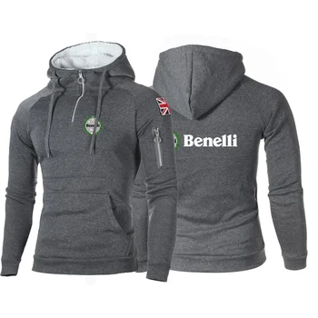 Benelli 2023 Mužov na Jar A na Jeseň Novú Značku Tlač Módne Športové Bežné Slim-fit Pohodlné Fitness Oblečenie Hoodie