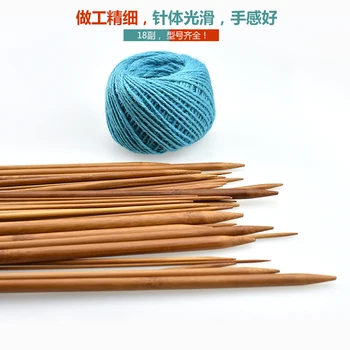 DIY ručné pletenie nástroje Vlna Ihly Bambusu ihly Jeden vedúci dreva Sveter steh Bambusové drevo ihly šatku Dlhé ihly