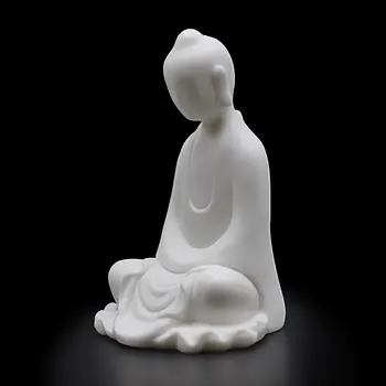 Foriem pre Sadrové Zen Budhizmus 3D sochy Budhu silikónové formy Mních obrázok sviečka cementu, hliny plesní