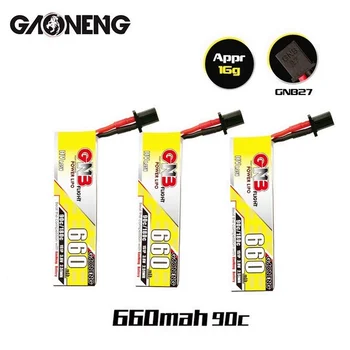Gaoneng GNB 660mAh 3.8 V 1S 90C/180C HV 4.35 V Lipo Batérie Pre Emax Tinyhawk King Kong Ldarc TINY7 S GNB27 Plug 1/3/6/10PCS