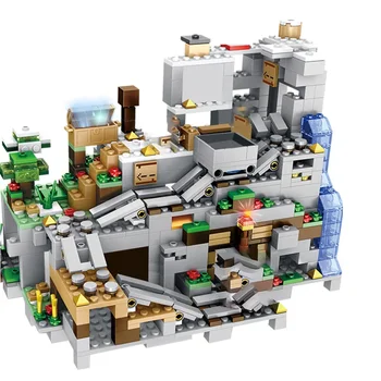Horúce Hračky Tree House Údaje Minecraftinglys Stavebné Bloky, Hračky Straší Obce Horskej Jaskyne Bane Vianočné Darčeky, hračky