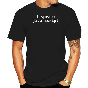 Hovorím Javascript - Mens T-Shirt - Programovanie / Počítače / Kód - 13 Farieb Názov Print T Shirt Mens Krátke Horúce Topy