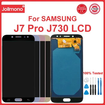 J730 Displej Výmenu, pre Samsung Galaxy J7 Pro 2017 J730 J730G J730GM Displeja Lcd Digitálny Dotykový Displej Montáž