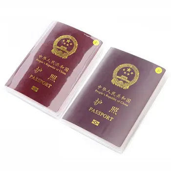Ochranné Objímka z PVC Organizátor Cestovné puzdro, Vodotesné Pas Prípade, ID Kartu, Ochranné puzdro Držiak, Priehľadný