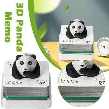 Panda Troch-dimenzionální Poznámka 2024 Týždenný Kalendár, Obrie Panda 3D Papier Kreatívny Papier Rezbárstvo Poznámka Knihu Panda Darček Sečuan Anima