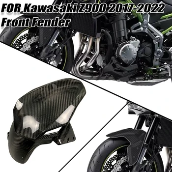 Pre Kawasaki Z900 2017 2018 2019 2020 2021 2022 100% Reálne Uhlíkových Vlákien Predný Blatník Kryt Kapotáže Motocyklové Príslušenstvo