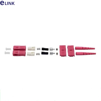 SC fiber konektor súpravy SC/APC duplex keramické ferrule Osn-zmontované SM MM 3.0 mm 2.0 MM optické ftth príslušenstvo ELINK 200pcs