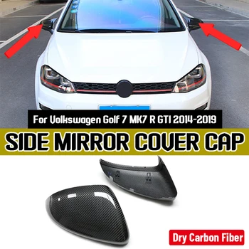 Suché Uhlíkových Vlákien Výmenu Spätného Zrkadla Kryt Pre Volkswagen Pre VW Golf 7 MK7 R-Line GLAXAY 2014-2019 Auto Bočné Zrkadlo Čiapky