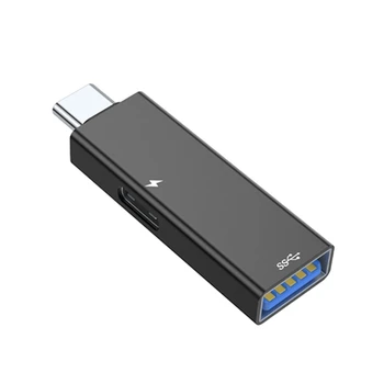 Typ C Samica na USB + Typ C Samica (Power Dodávky) Adaptér USB Myši, Klávesnice, Čítačky Kariet a Viac E65C
