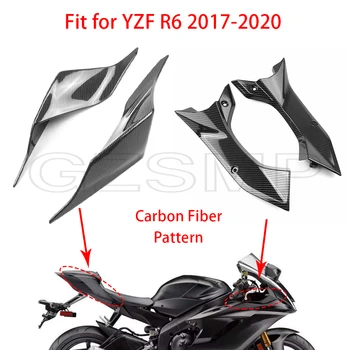Vhodné pre Yamaha YZF-R6 YZF R6 2017-2020 Uhlíkových Vlákien Typu Motocykla Zadné Ostrohové Sídlo Kapotáže vzduchovod Strane Krytu