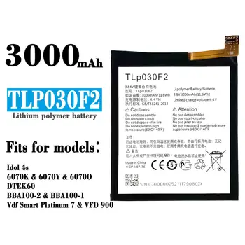 Vysoko Kvalitné Náhradné Batérie Pre Alcatel IDOL 4S TLP030F2 6070k Dtek60 TCL950 Mobilného Telefónu, Batérie + Nástroje