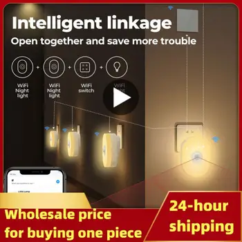 WiFi Tuya Smart LED Nočné Svetlo PIR Snímač Pohybu Svetla EÚ a USA, UK, Zapojte Nástenné Svietidlo Teplá Biela RGB Izba App Hlas Alexa Googl