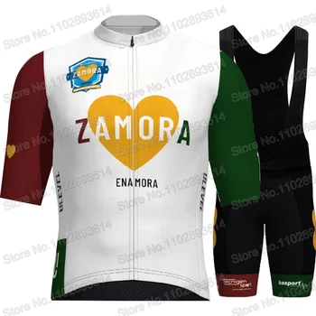 Zamora Enamora 2023 Cyklistika Dres Nastaviť Krátky Rukáv španielsky Oblečenie Cestnej Bike Košele Vyhovovali Cyklistické Kraťasy MTB Maillot Ropa