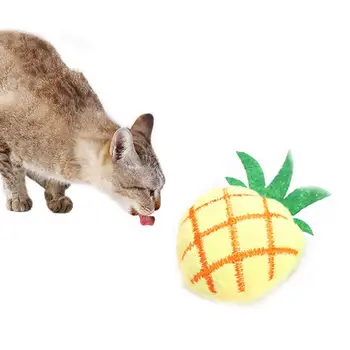 Zaujímavé Mačiatko Catnip Plyšové Hračky Ovocie Roztomilý Jednoduché-pomocou Ananásu Mačka Žuvanie Hračky Mačiatko Catnip Hračka Pohodlné